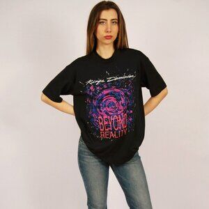 90s Kings Dominion T-shirt (XL) pink blue vintage Beyond Reality graphic tee